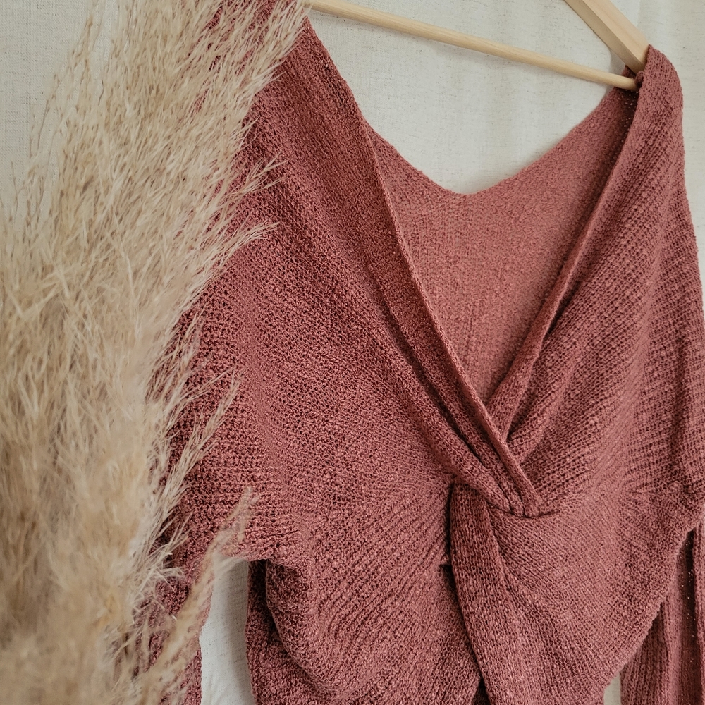 Low back sweater